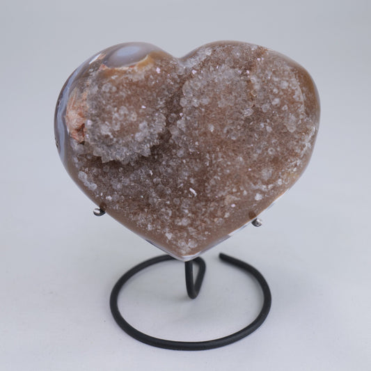 Druzy Agate Heart – 426g - Luna Panther