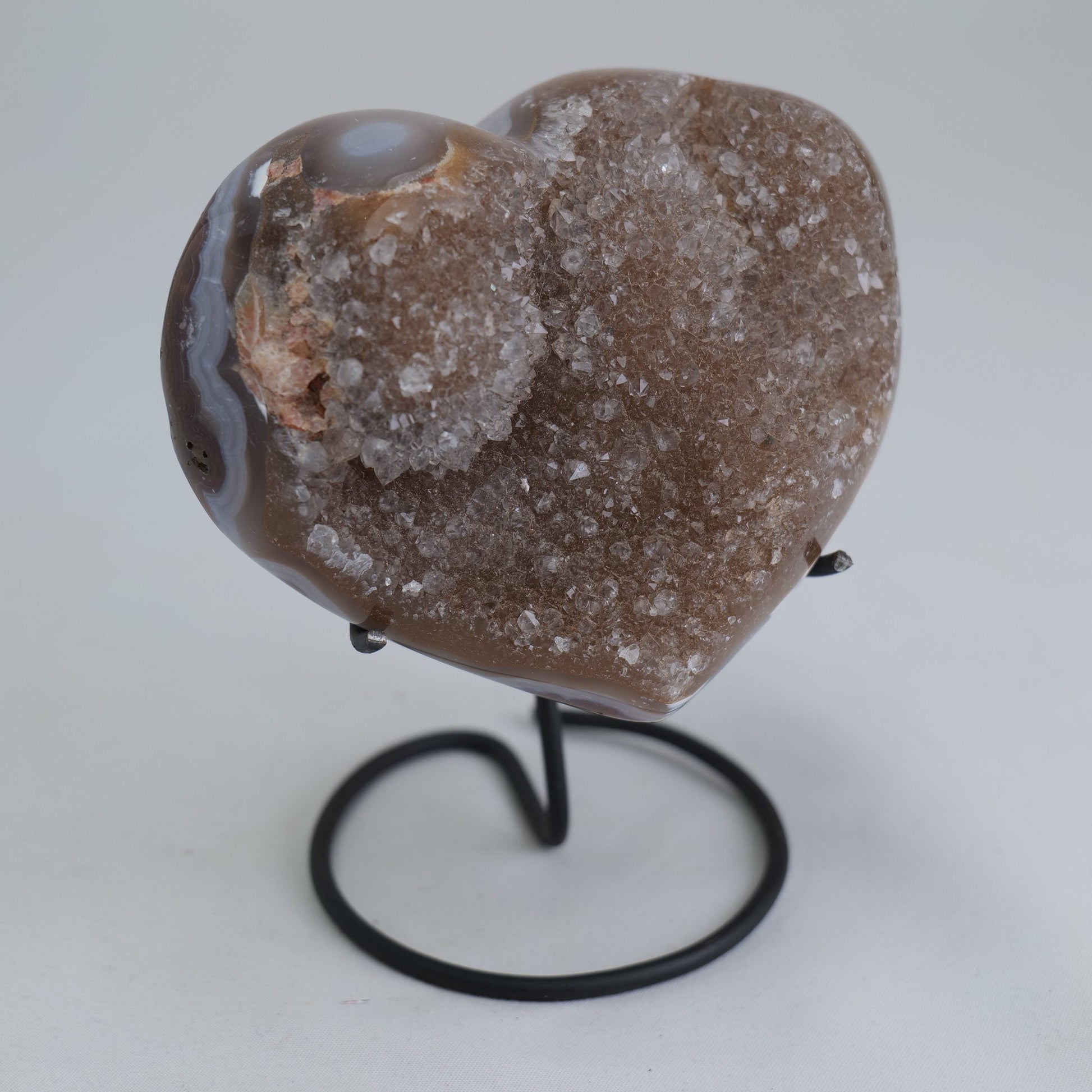 Druzy Agate Heart – 426g - Luna Panther