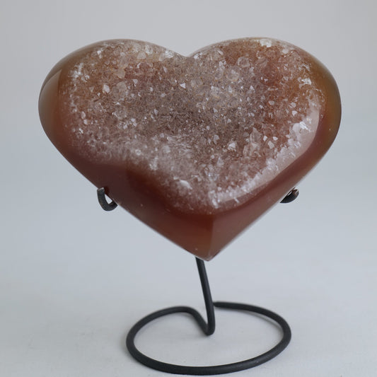 Druzy Agate Heart – 627g - Luna Panther