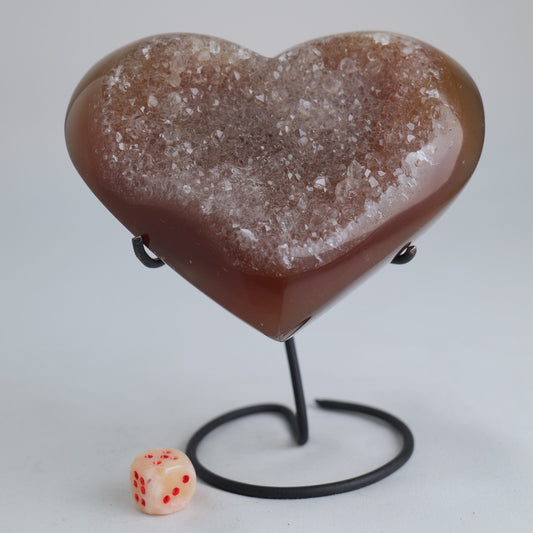 Druzy Agate Heart – 627g - Luna Panther