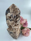Natural Druzy Chocolate Calcite 600G featuring soft translucent tone and gentle sheen - Luna Panther