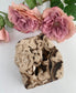 Natural Druzy Chocolate Calcite 776g featuring soft translucent tone and gentle sheen - Luna Panther