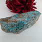 Natural Druzy Chrysocolla Dolomite With Malachite 340G featuring turquoise-blue tone with earthy matrix - Luna Panther