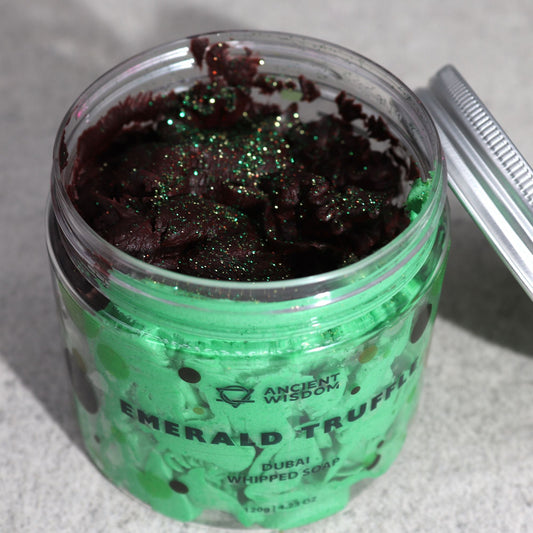 Dubai – Emerald Truffle Whipped Soap 120 g — bath & body, image 1 of 3.