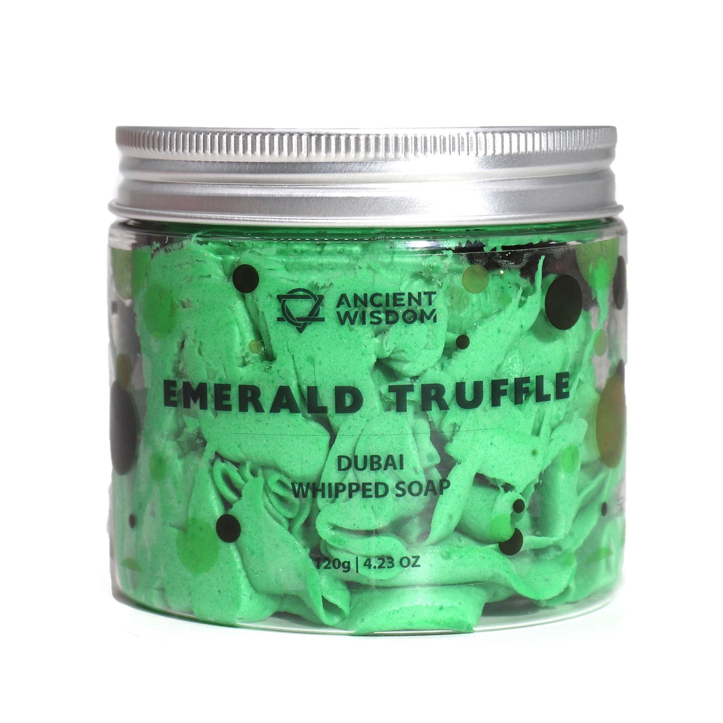 Dubai – Emerald Truffle Whipped Soap 120 g — bath & body, image 3 of 3.