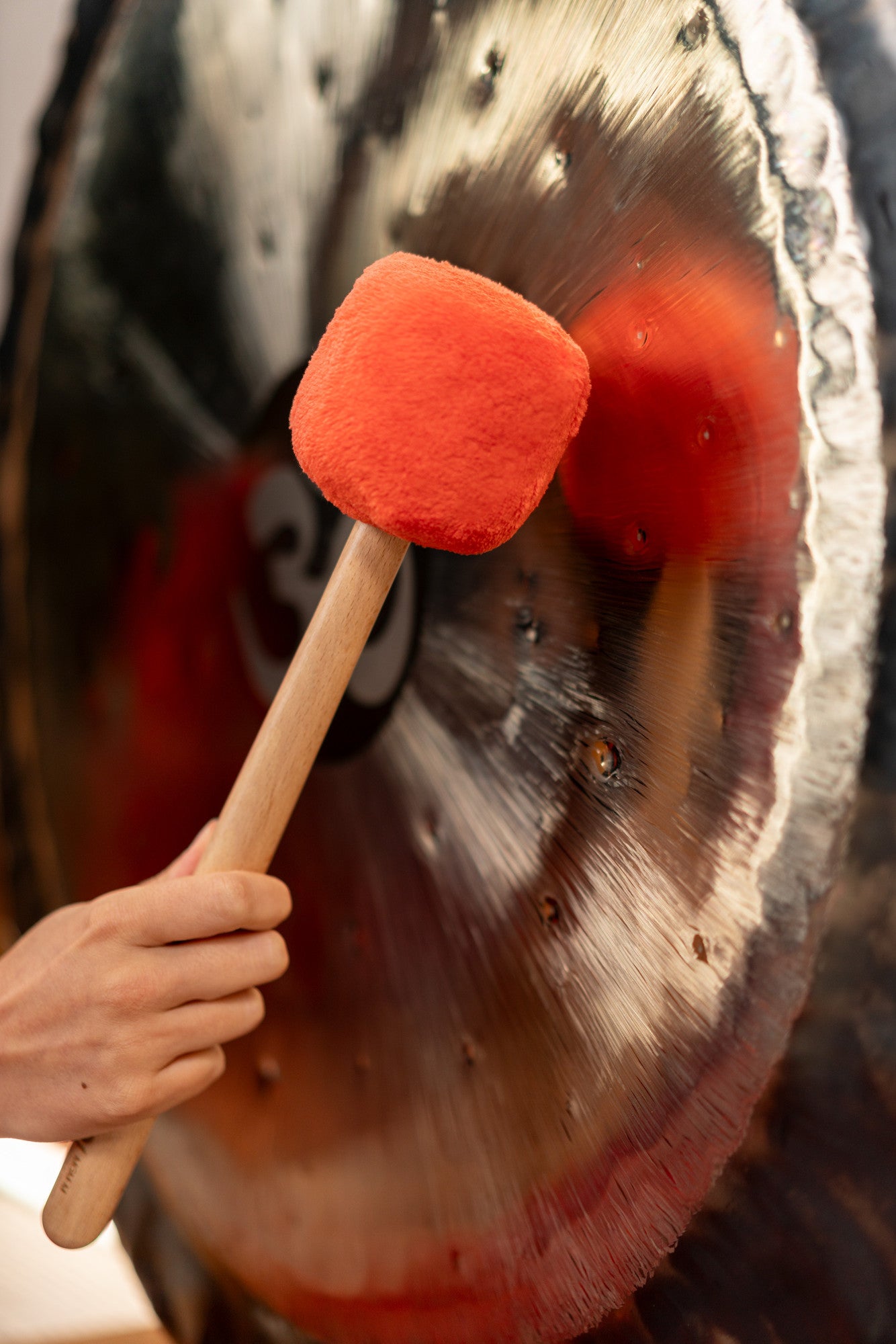 MEINL Sonic Energy Gong Mallet Medium - Sweet Tangerine detail view 3 at Luna Panther