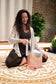 MEINL Sonic Energy Essence Crystal Singing Bowl 9" - C3/128 Hz - Light Rose Gold, Flower of Lif detail view 4 at Luna Panther