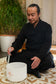 MEINL Sonic Energy 10" TCM Crystal Singing Bowl, Wood 324 Hz detail view 3 at Luna Panther