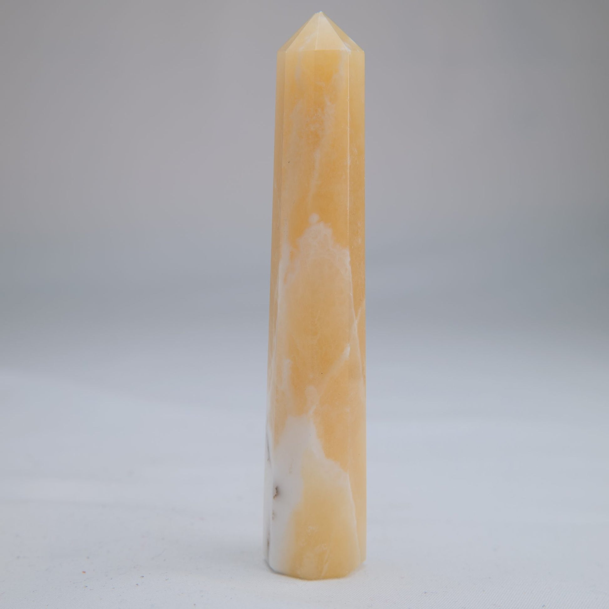 Yellow Banded Calcite Point 71g additional-4