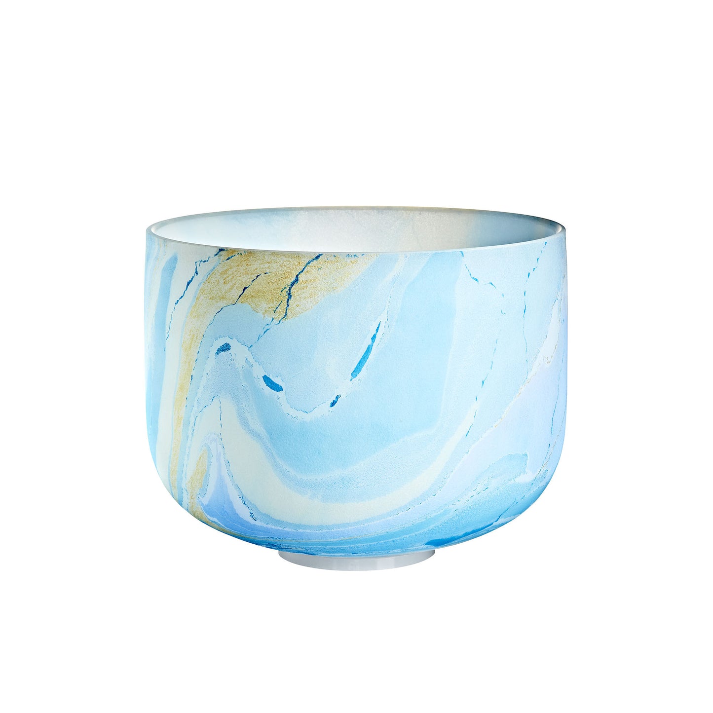 MEINL Sonic Energy Marble Crystal Singing Bowl 10" - G4/Throat Chakra/432 Hz - Light Blue at Luna Panther