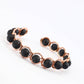 Copper & Lava stone Crystal Bracelet