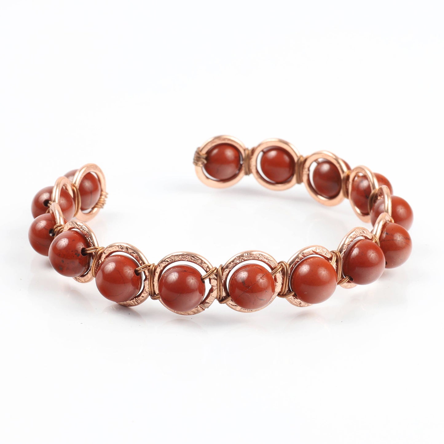 Copper & Red Jasper Crystal Bracelet