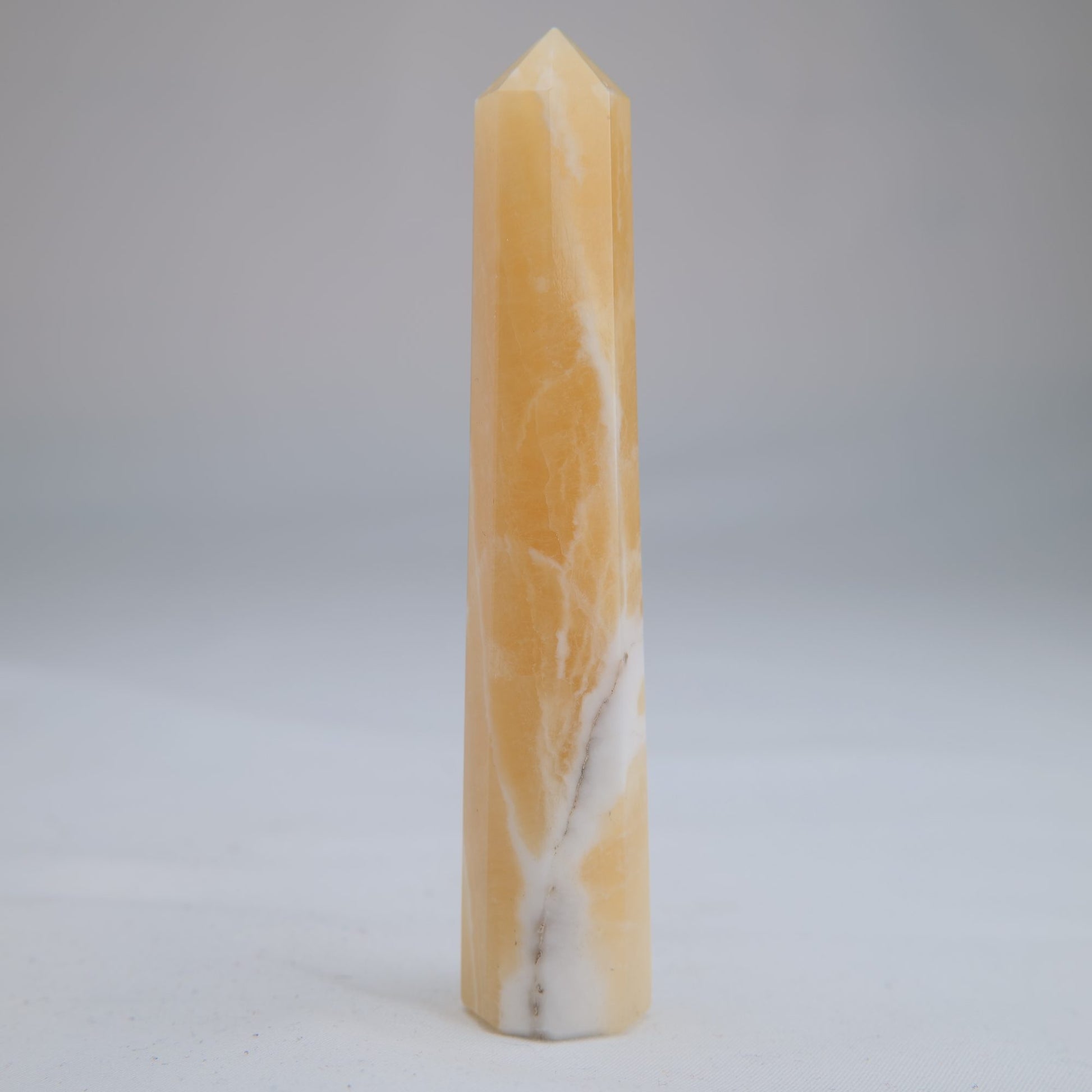 Yellow Banded Calcite Point 71g additional-3
