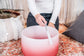 MEINL Sonic Energy Color-Frosted Crystal Singing Bowl 14" - C4/Root Chakra/440 Hz - Red detail view 3 at Luna Panther