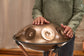 MEINL Sonic Energy Sensory Handpan, Stainless Steel, Bb2 Amara, 9 Notes, 432 Hz, Vintage copper detail view 8 at Luna Panther