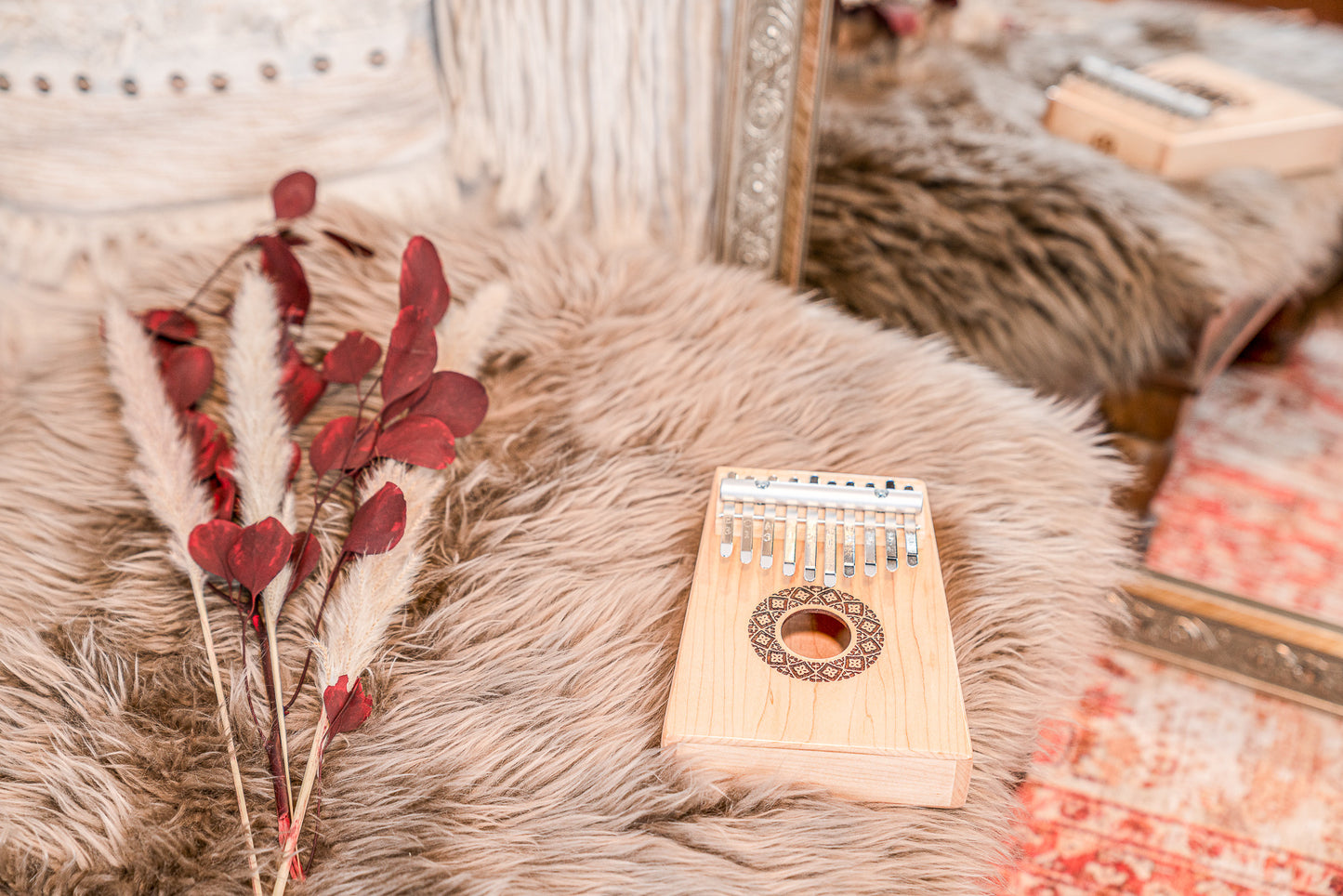 Meinl Sonic Energy Soundhole Kalimba - 10 notes / maple detail view 12 at Luna Panther