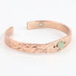 Copper Bracelet with Green Aventurine Crystal