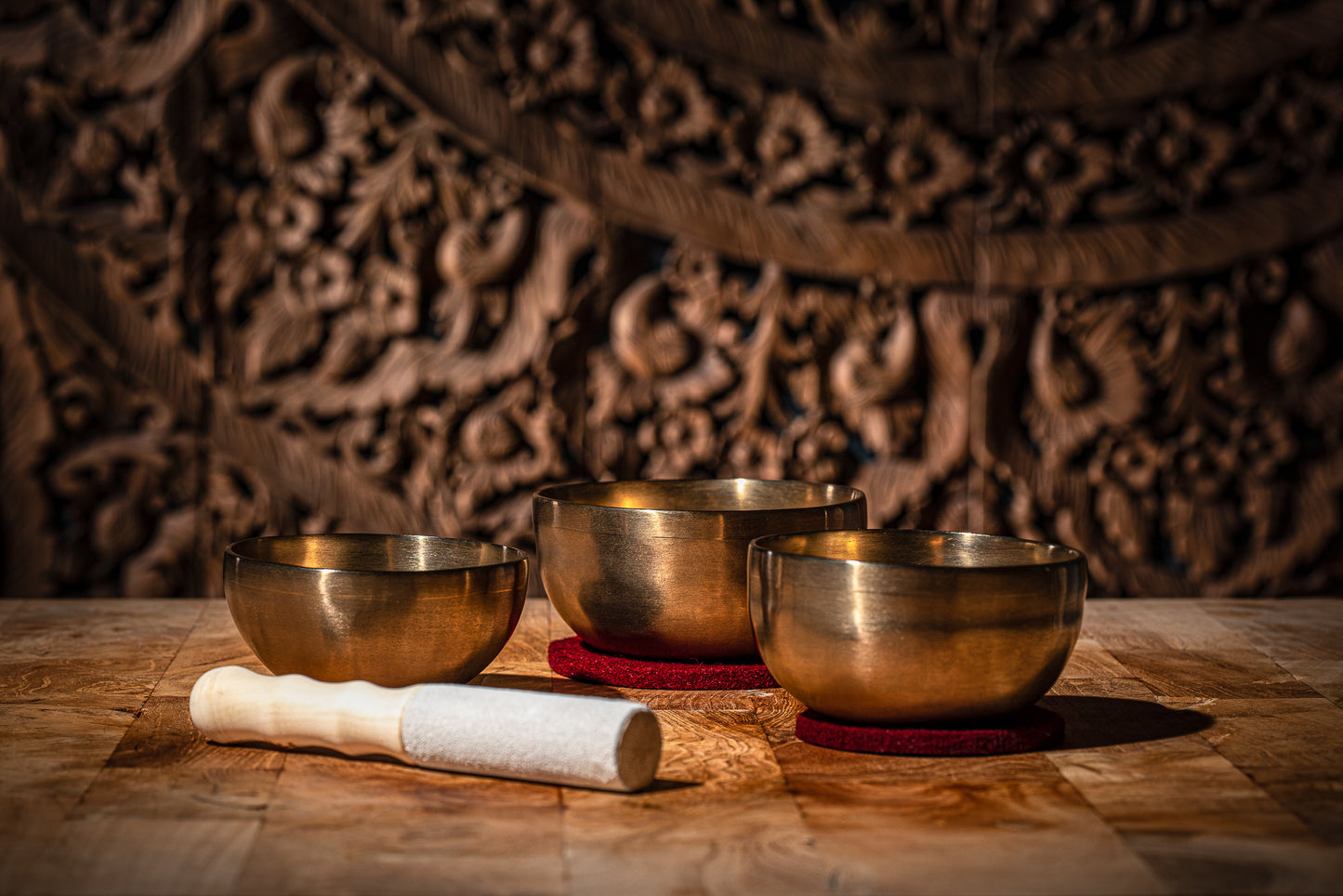MEINL Sonic Energy Universal Series Singing Bowl Set 4 pcs - 400/500/600g + Mallet detail view 11 at Luna Panther
