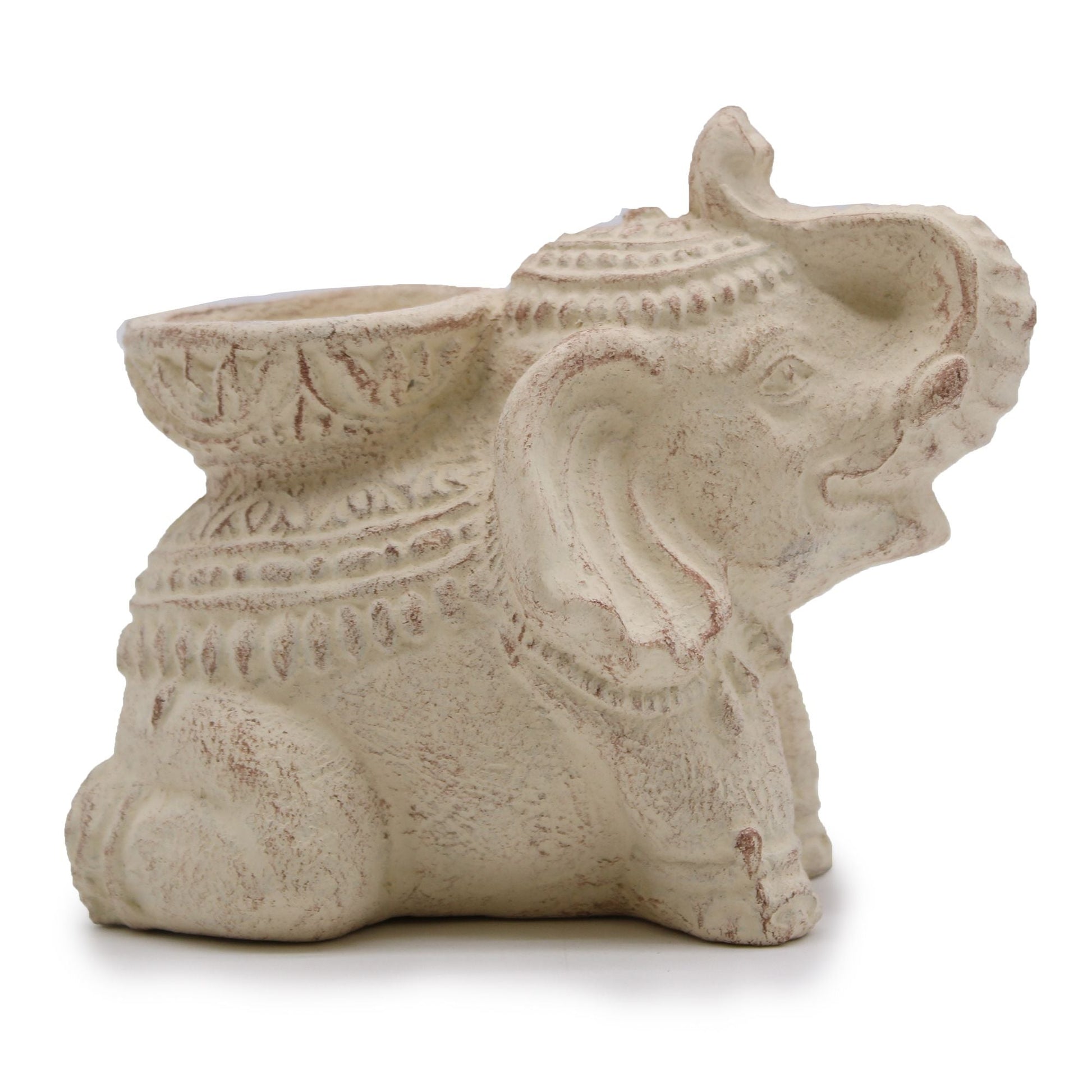 Elephant Incense & Candle Holder (cream) - Luna Panther