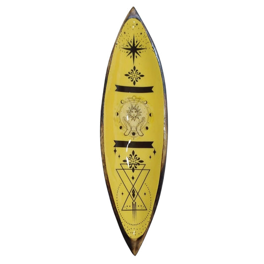 Enamel Incense Bowl - Mango Wood - Hand & Sun - Luna Panther