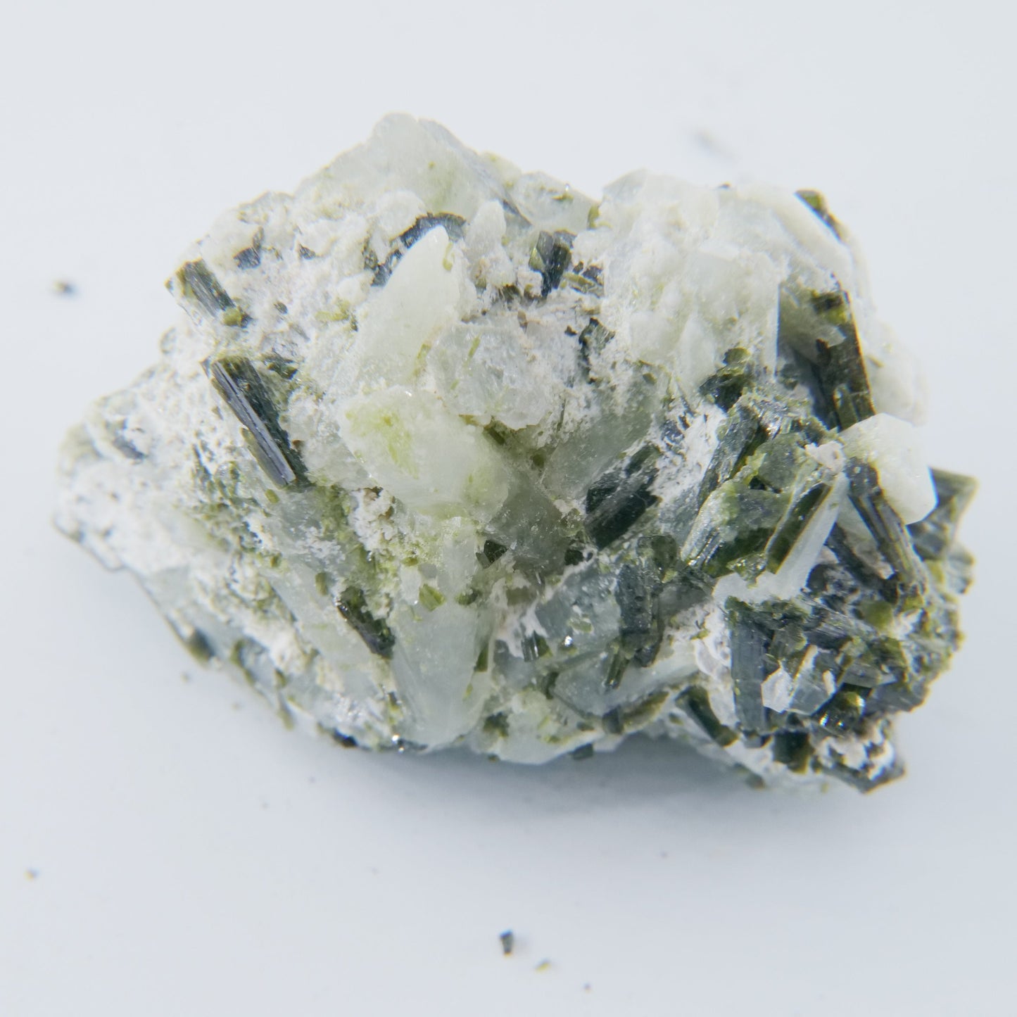 Epidote Speciment with Calcite and Quartz Grade A Pakistan 74g - Luna Panther
