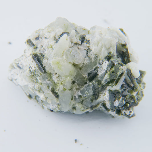 Epidote Speciment with Calcite and Quartz Grade A Pakistan 74g - Luna Panther