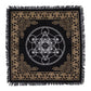Esoteric Fringed Altar Cloth - Chakra Chart - Luna Panther