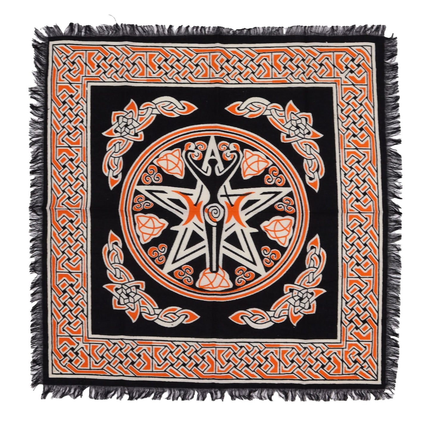Esoteric Fringed Altar Cloth - Earth Mother - Luna Panther