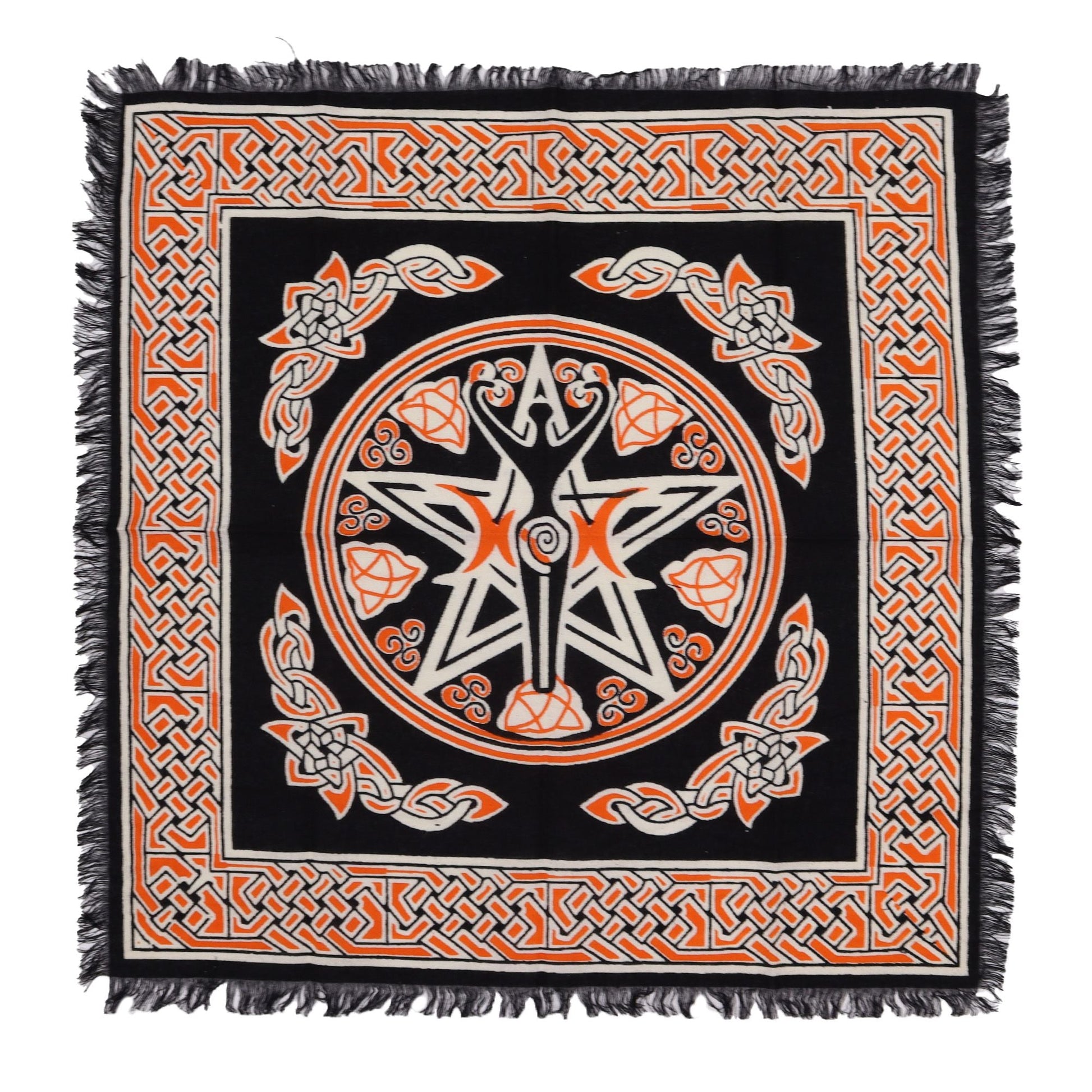 Esoteric Fringed Altar Cloth - Earth Mother - Luna Panther