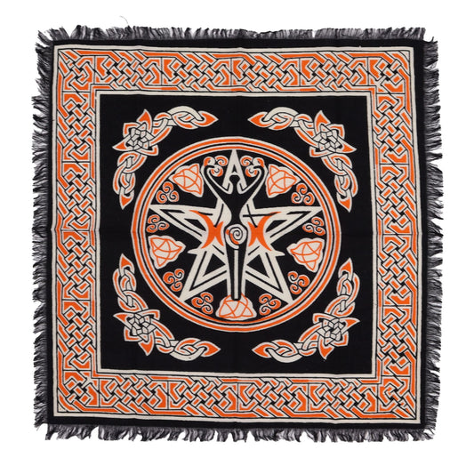 Esoteric Fringed Altar Cloth - Earth Mother - Luna Panther