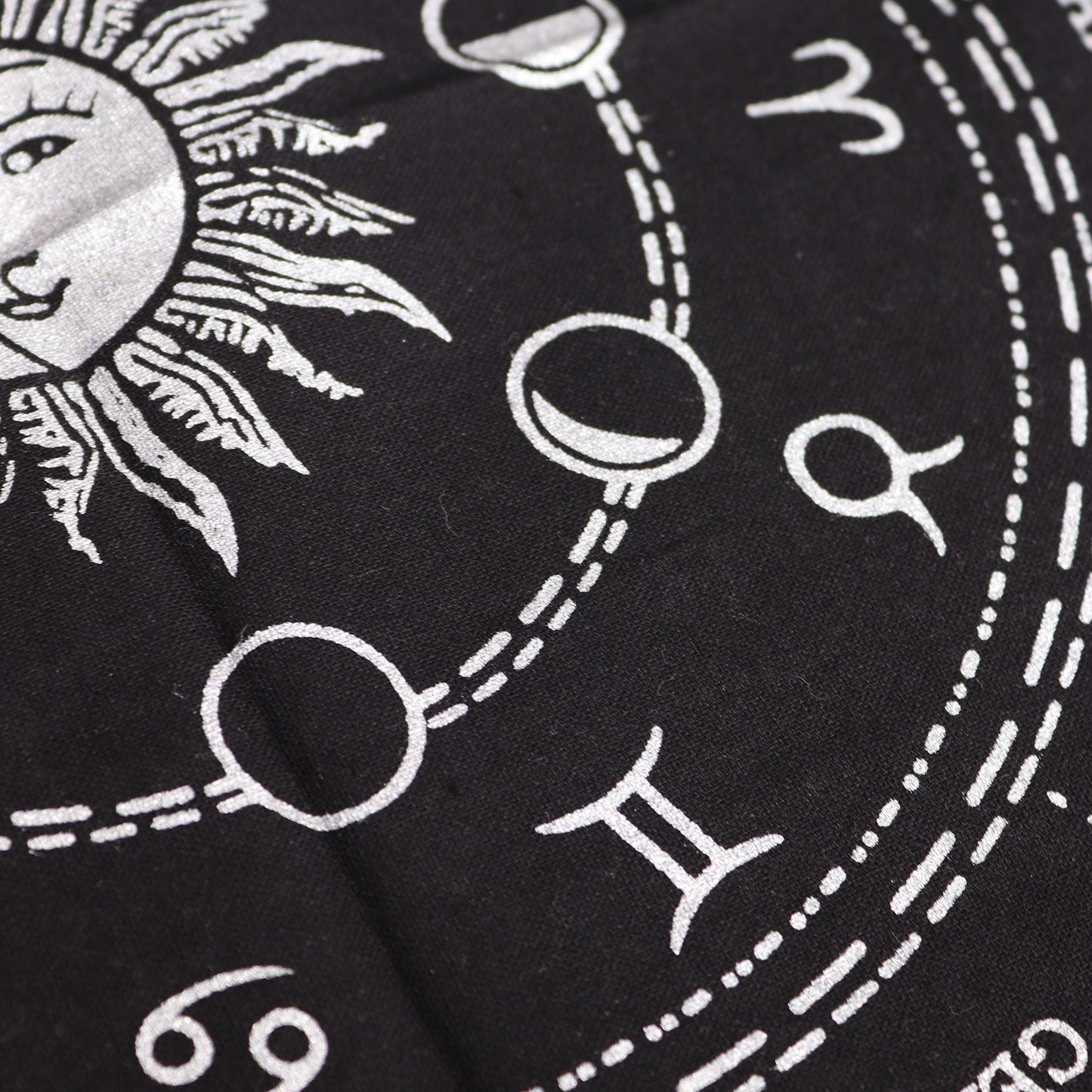 Esoteric Fringed Altar Cloth - Horoscope - Luna Panther