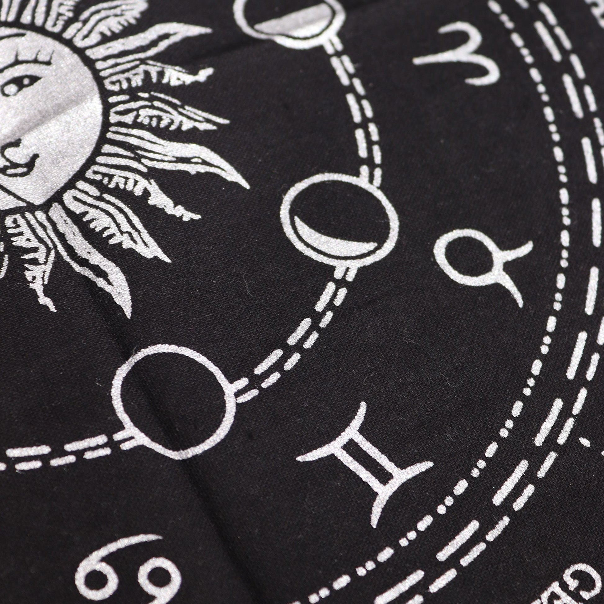 Esoteric Fringed Altar Cloth - Horoscope - Luna Panther