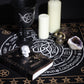 Esoteric Fringed Altar Cloth - Life Death Rebirth - Luna Panther