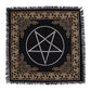 Esoteric Fringed Altar Cloth - Pentagon - Luna Panther