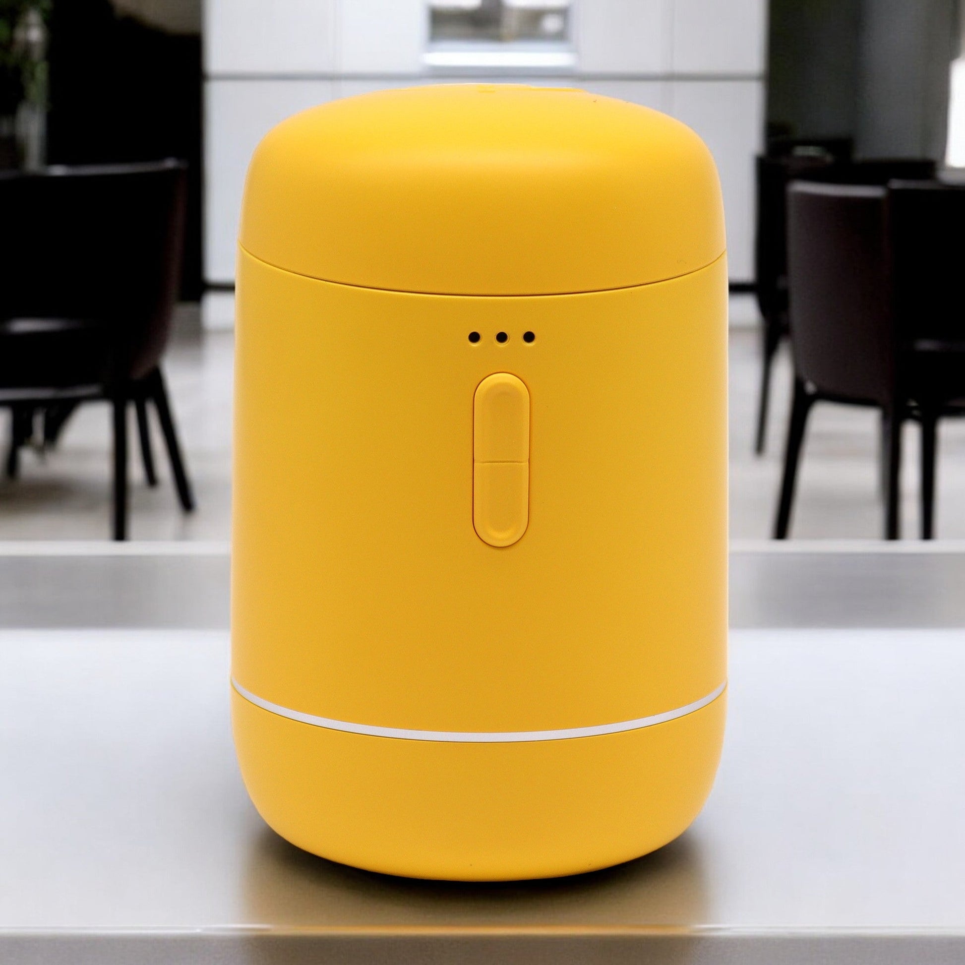 Polished Essential Oil Diffuser Yellow - USB to C featuring natural patterning and unique variations - Luna Panther