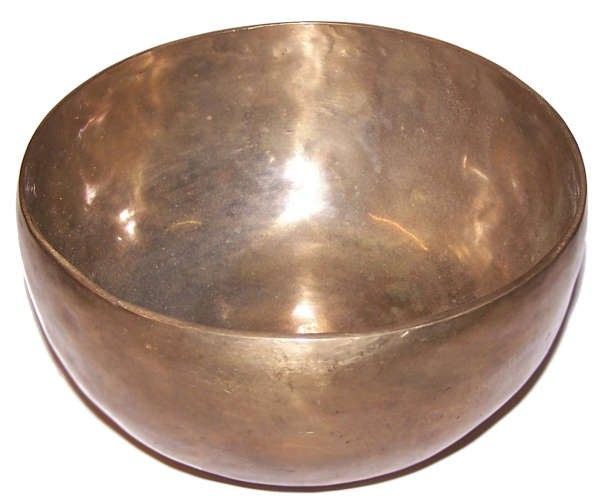 Polished Extra Large Handmade Singing Bowl featuring natural patterning and unique variations - Luna Panther