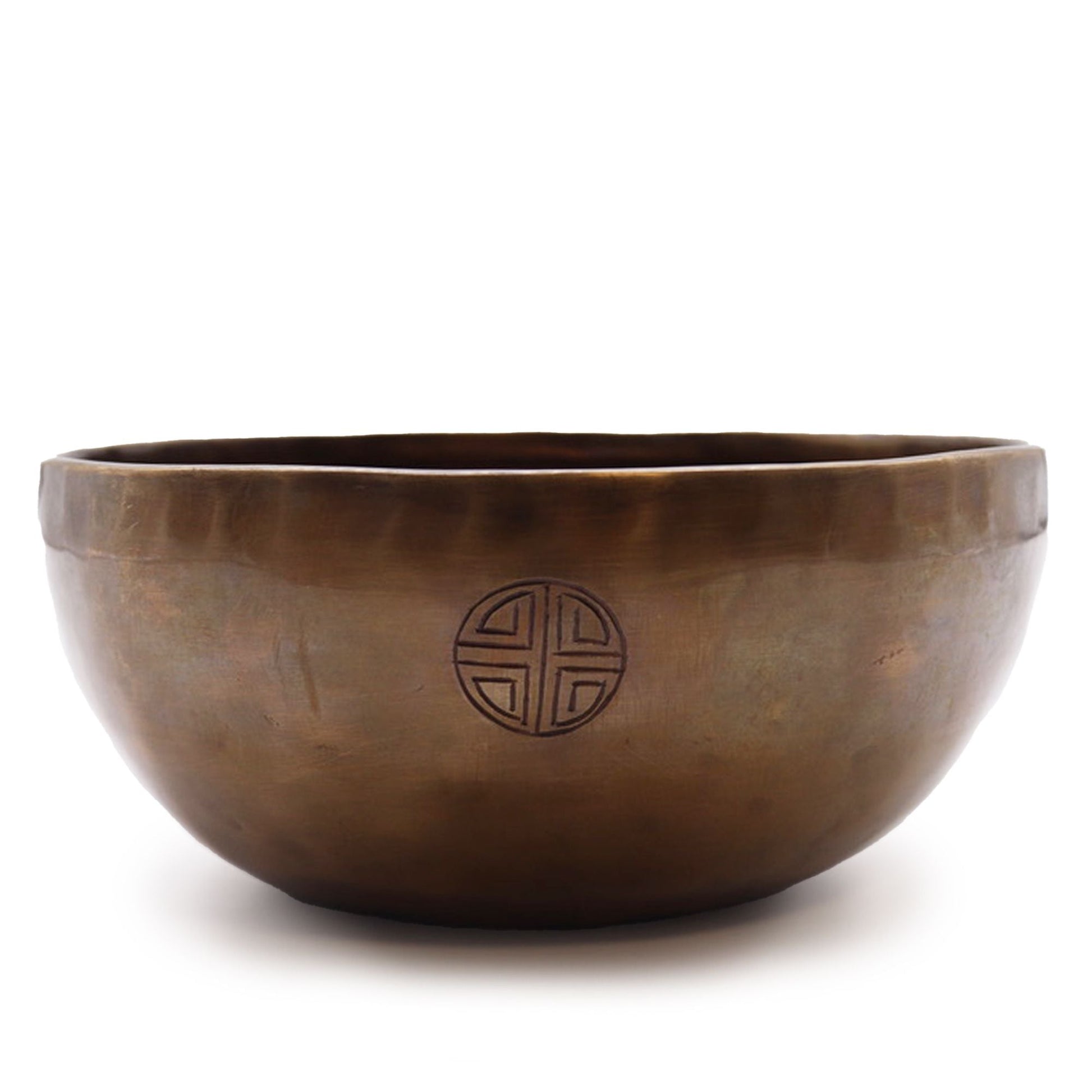 Polished Extra Large Indian Moon Phase Singing Bowl - (approx 1500g) - 22cm featuring natural patterning and unique variations - Luna Panther
