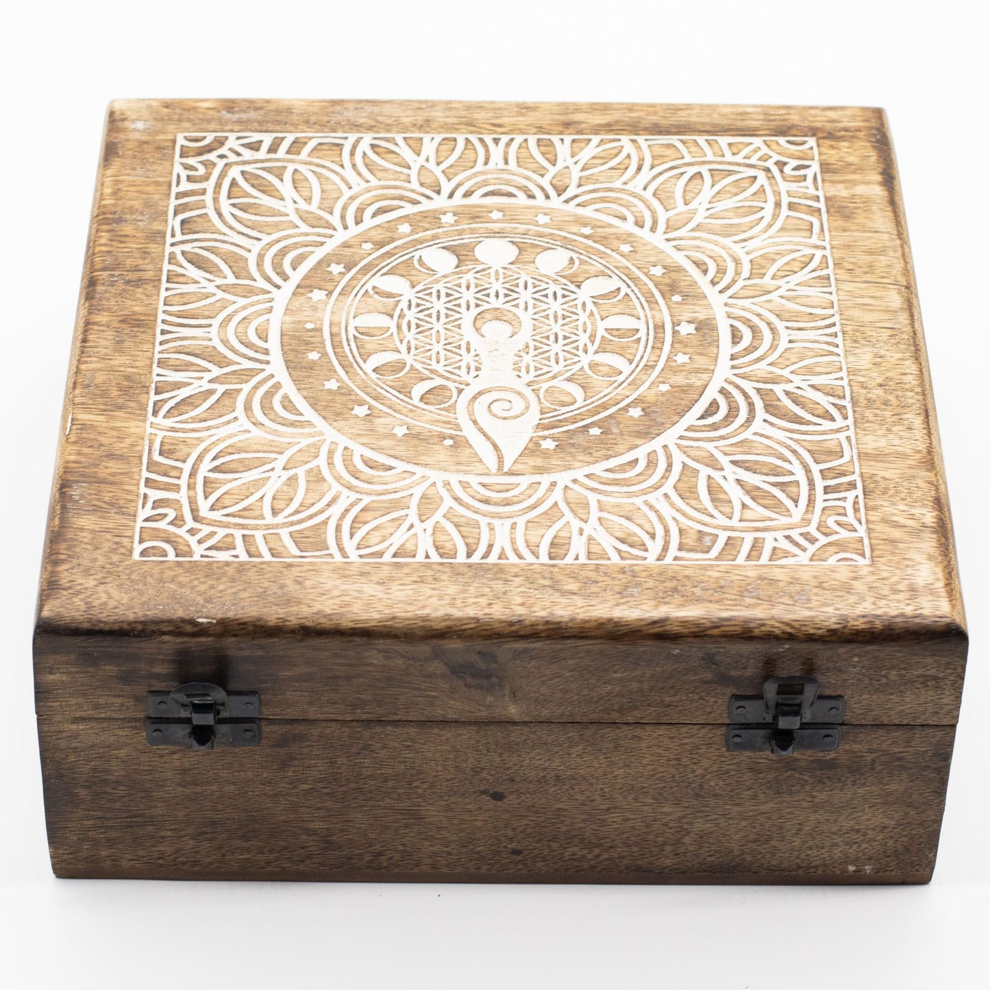 Extra Large Mango Box - Moon Phase Goddess - Luna Panther