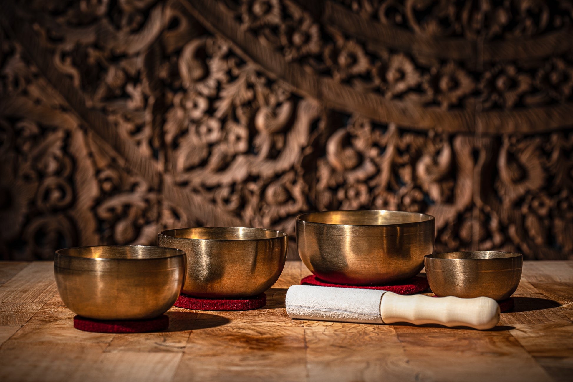 MEINL Sonic Energy Universal Series Singing Bowl Set 5 pcs - 250/400/500/600/g + Mallet detail view 12 at Luna Panther