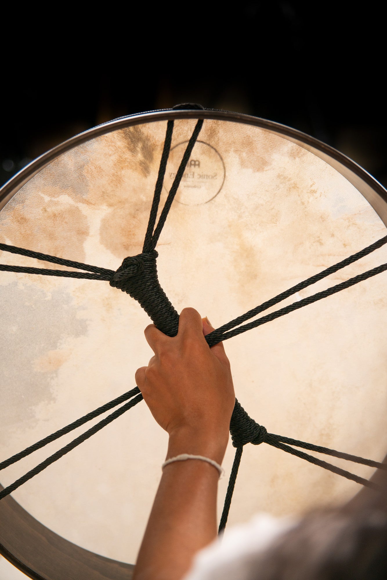 MEINL Sonic Energy Ritual Drum 18" - Goat Head detail view 4 at Luna Panther