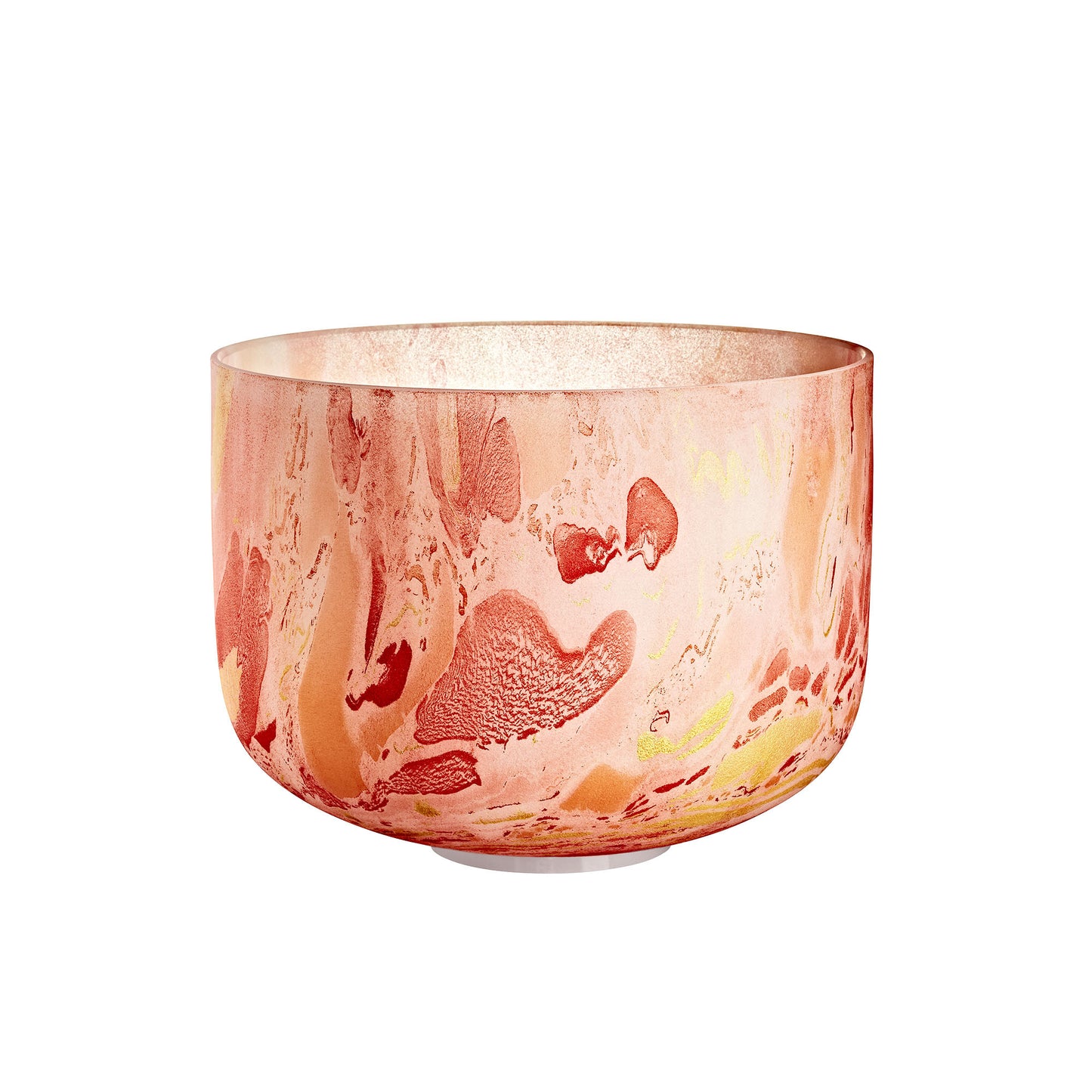 MEINL Sonic Energy Marble Crystal Singing Bowl 10" - D4/Sacral Chakra/432 Hz - Orange at Luna Panther