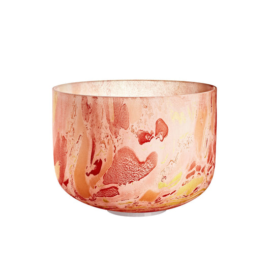 MEINL Sonic Energy Marble Crystal Singing Bowl 10" - D4/Sacral Chakra/432 Hz - Orange at Luna Panther