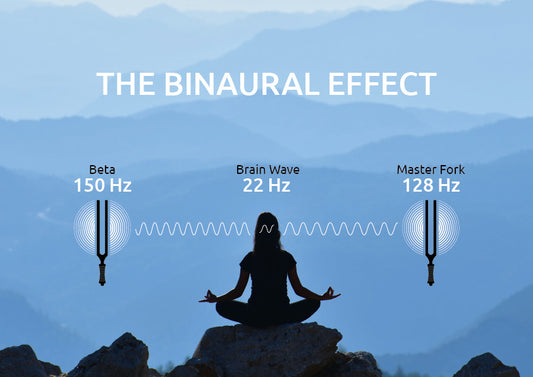 MEINL Sonic Energy 2-piece Binaural Therapy Tuning Fork Set, Beta detail view 2 at Luna Panther alternate view