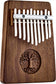 Meinl Sonic Energy Solid "Tree of Life" Kalimba - 10 notes / black walnut detail view 8 at Luna Panther