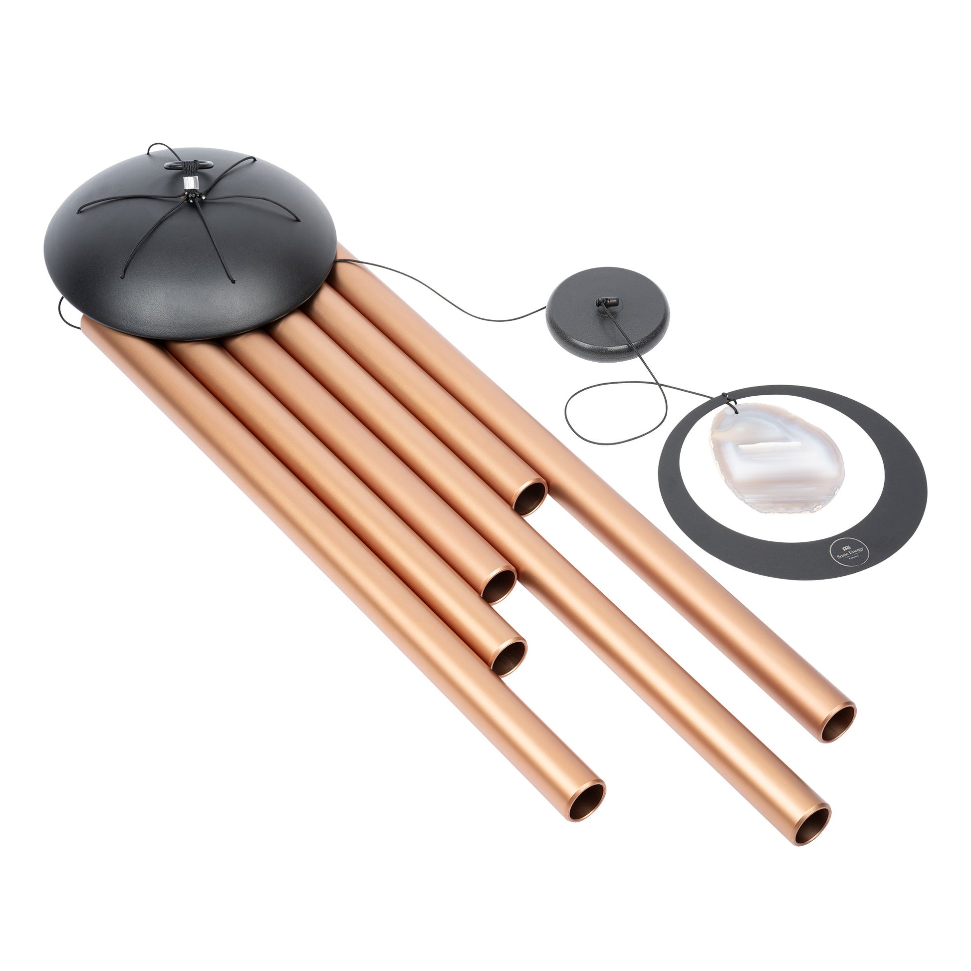 MEINL Sonic Energy Grey Agate Meditation Chime 50"/128 cm - 432 Hz/A Major - Bronze detail view 5 at Luna Panther