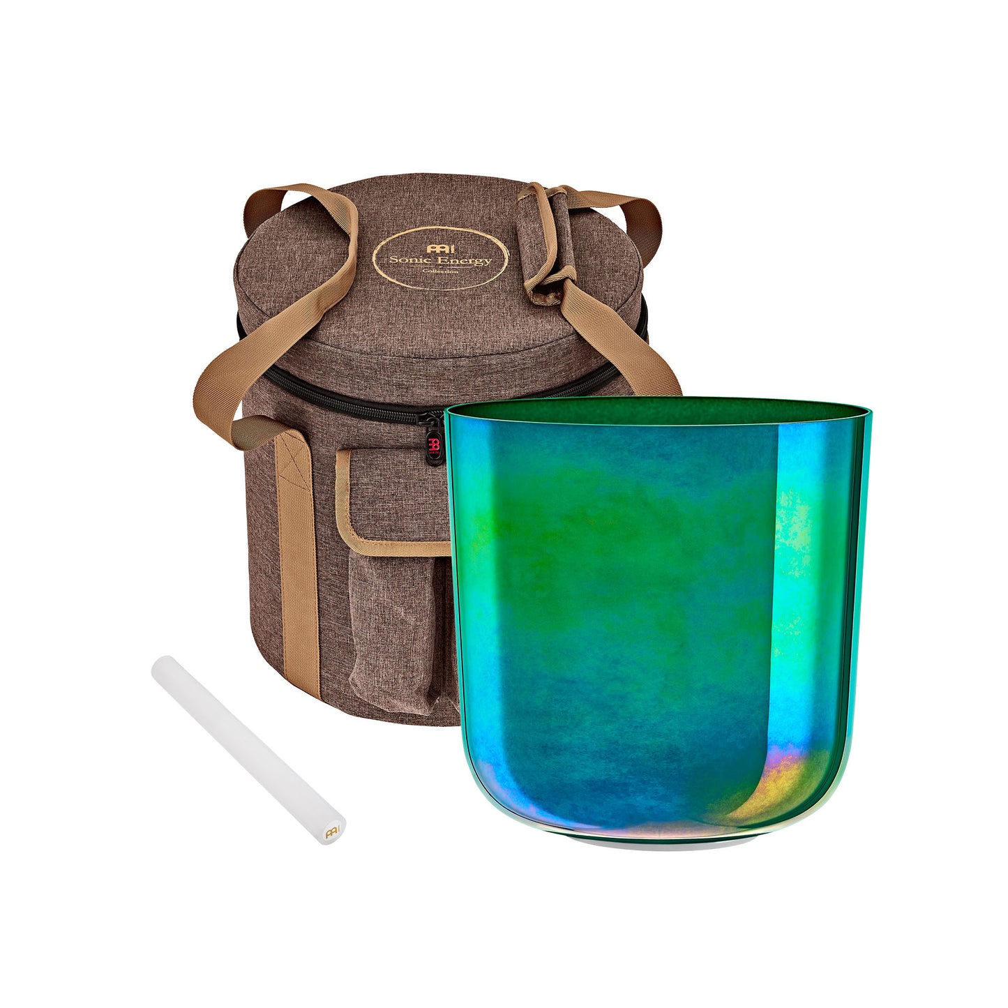 MEINL Sonic Energy Essence Crystal Singing Bowl 8" - F3/Heart Chakra/440 Hz - Mint Blue detail view 9 at Luna Panther