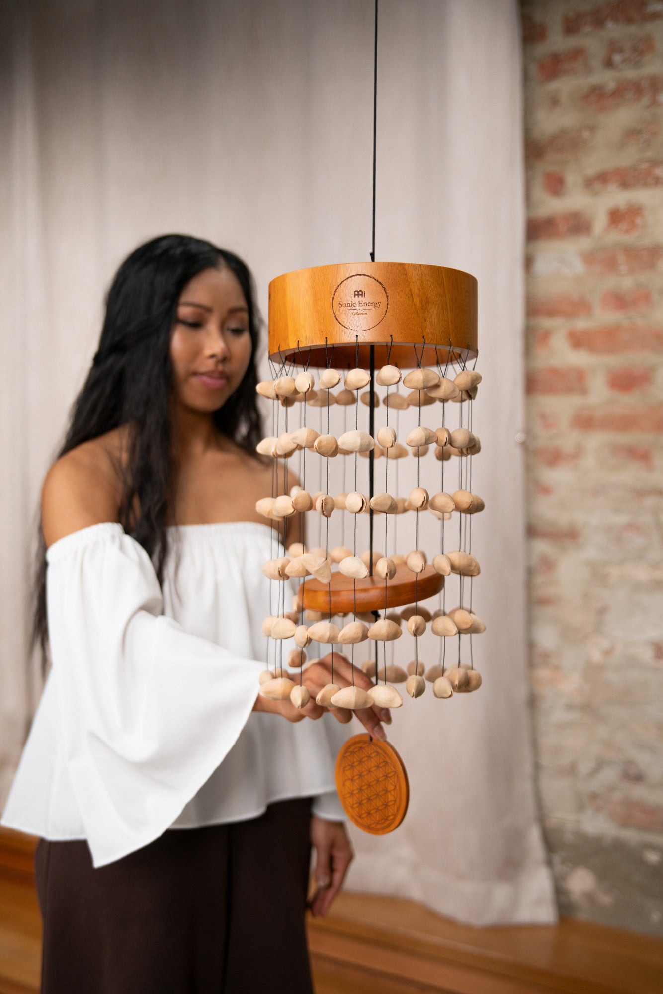 MEINL Sonic Energy Kenari Meditation Chimes - Flower of Life detail view 3 at Luna Panther