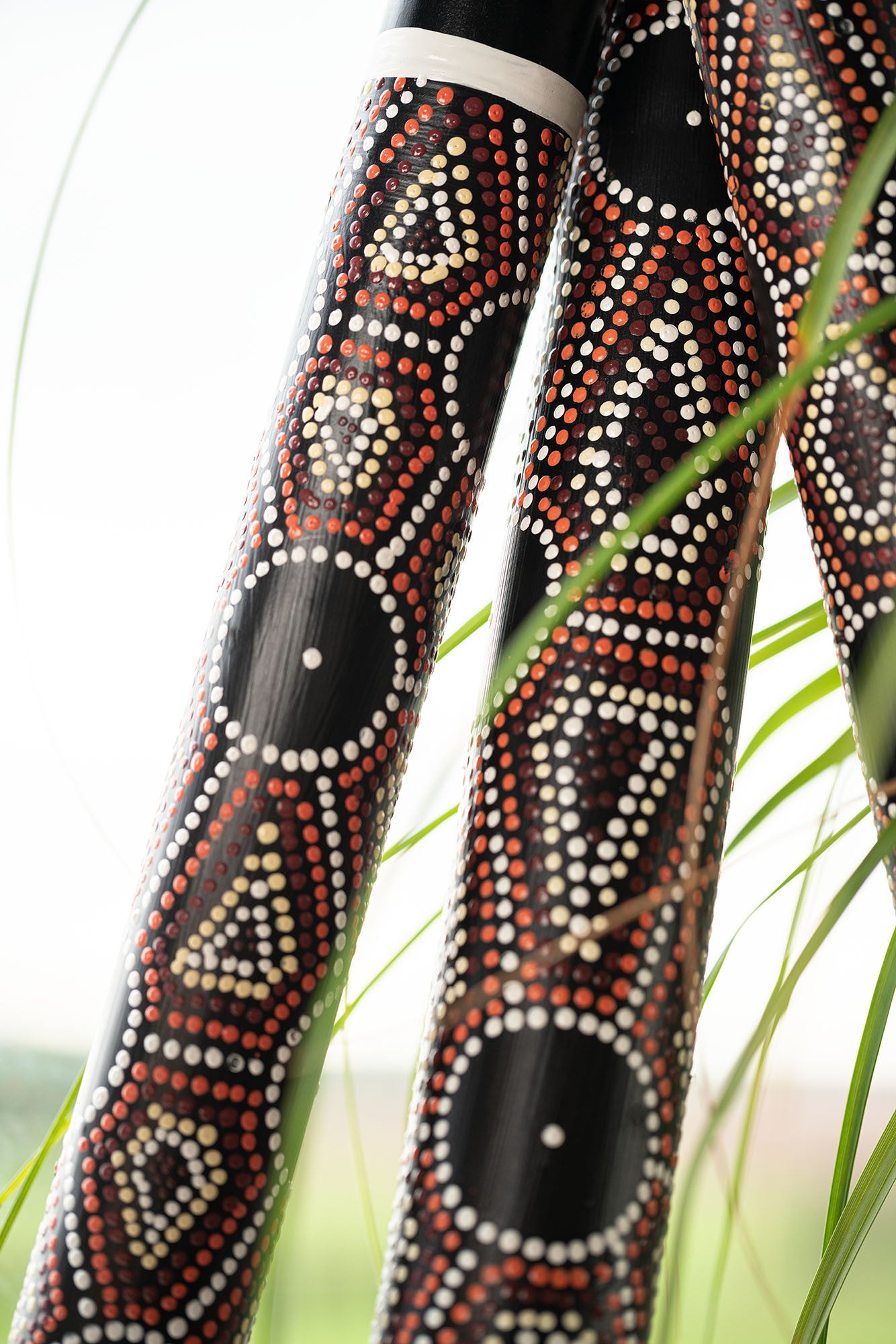 MEINL Sonic Energy Bamboo Rainstick Small - Dot Painted/Black detail view 5 at Luna Panther