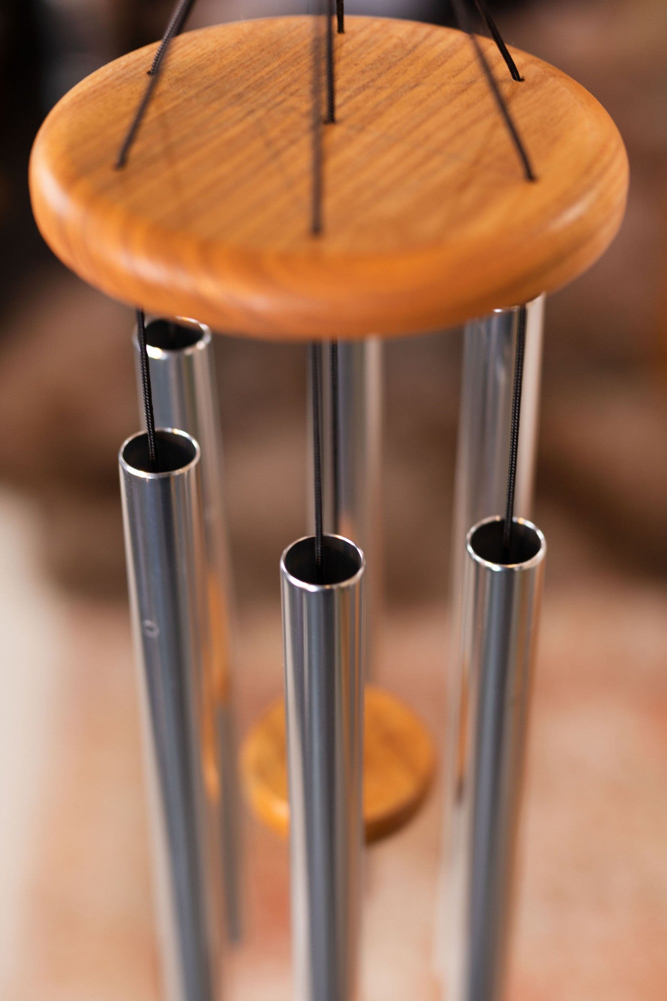MEINL Sonic Energy Blue Agate Meditation Chime 29"/73 cm - 432 Hz - Silver detail view 8 at Luna Panther