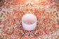 MEINL Sonic Energy Color-Frosted Crystal Singing Bowl 8" - B4/Crown Chakra/440 Hz - Purple detail view 2 at Luna Panther